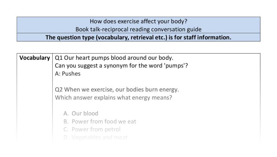 Reciprocal - VRSIPE - How does exercise affect your body