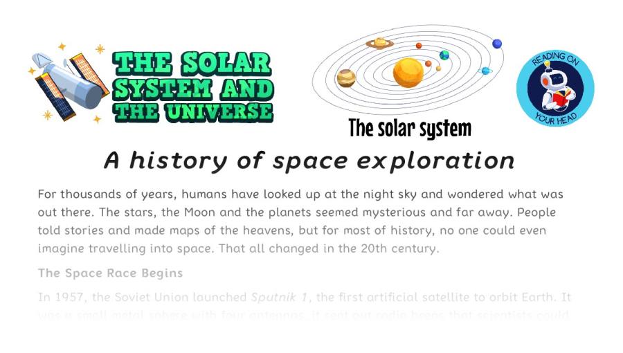 A history of space exploration