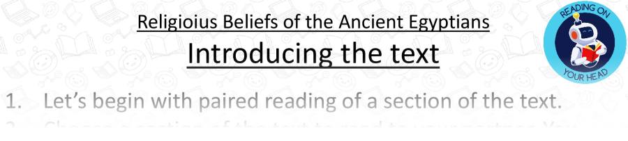 Religious Beliefs of the Ancient Egyptians Teaching Slides Retrieval Focus