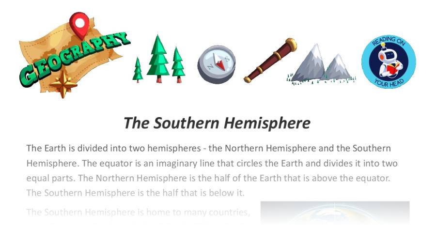 The Southern hemisphere