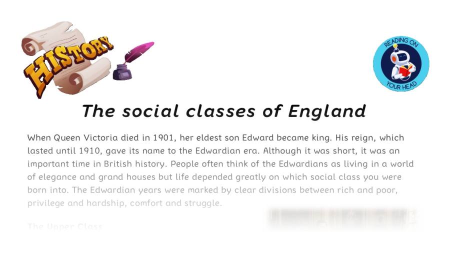 The social classes of England