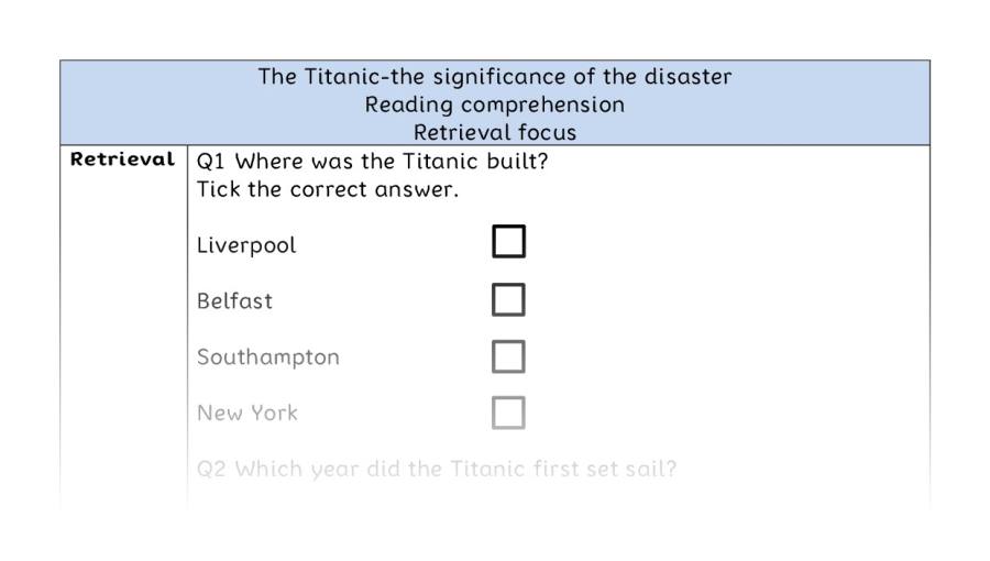 Reading comp-retrieval-The Titanic-the significance of the disaster