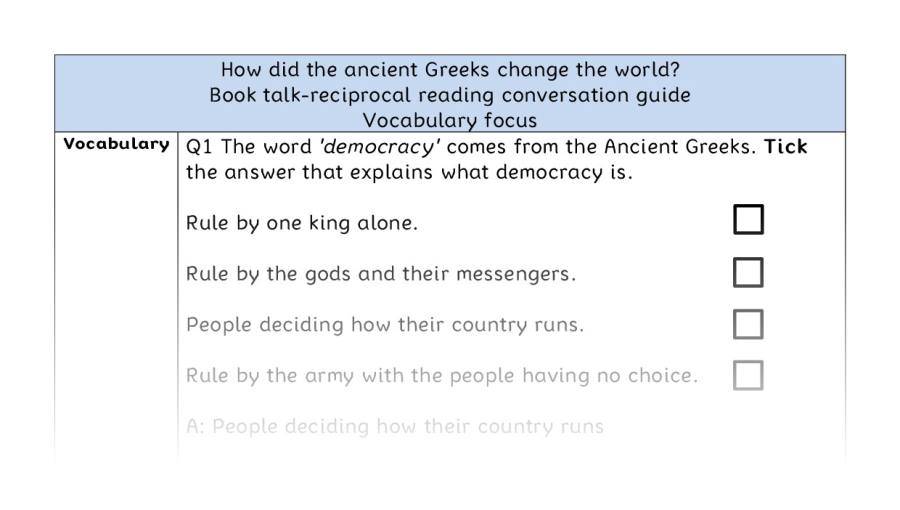 Reciprocal - vocabulary-How did the ancient Greeks change the world
