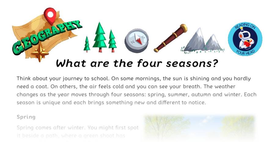 What are the four seasons
