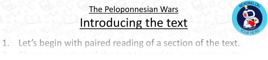 The Peloponnesian Wars - Teaching Slides - VRSIPA Focus