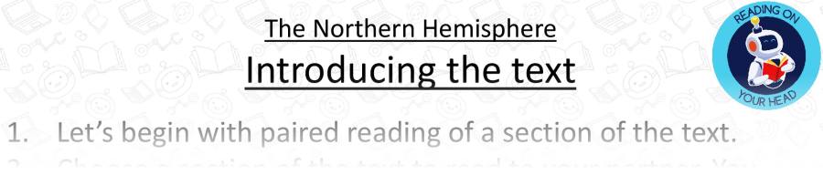 Teaching slides vocabulary-The Northern hemisphere