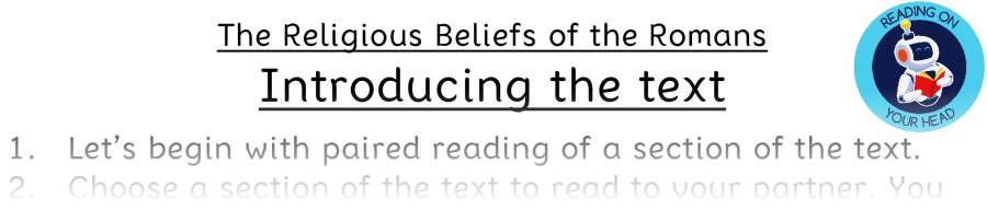 Teaching slides vocabulary-The Religious Beliefs of the Romans