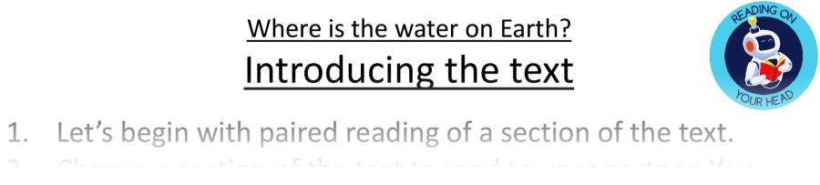 Teaching slides retrieval-Where is the water on Earth