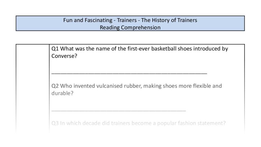 Reading comprehension-retrieval-The history of trainers