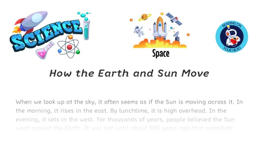 How the Earth and Sun Move