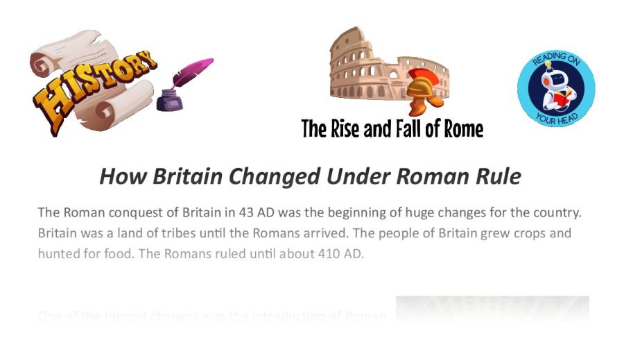 How Britain Changed Under Roman Rule