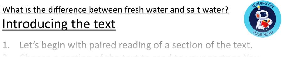Teaching slides VRSIPE-What is the difference between fresh water and salt water