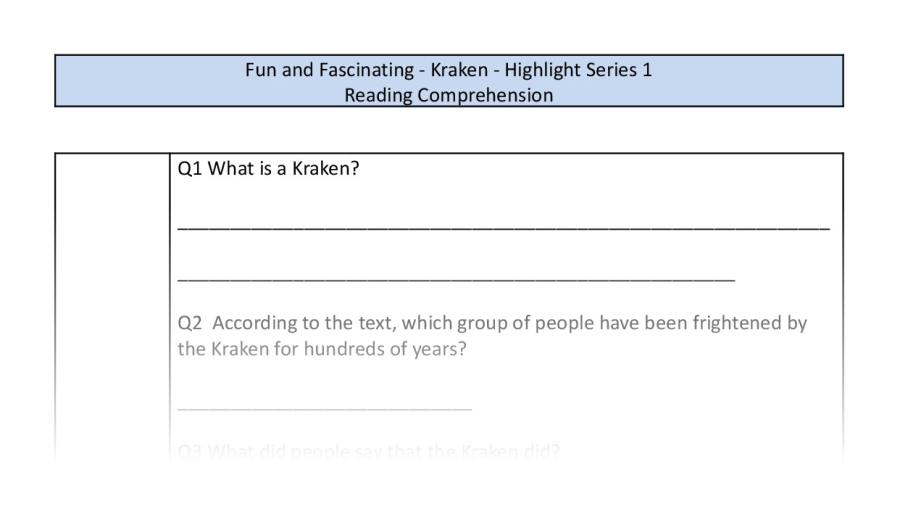 Reading Comprehension-Kraken-Retrieval